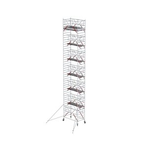 MAANDDEAL: Altrex Rolsteiger RS TOWER 52-S met Safe-Quick® 2 Guardrail – 135x185 14,2m werkhoogte
