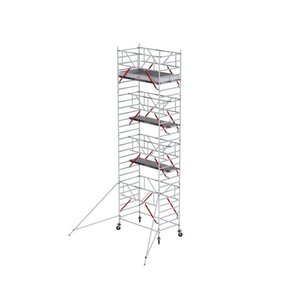 MAANDDEAL: Altrex Rolsteiger RS TOWER 52-S met Safe-Quick® 2 Guardrail – 135x245 9,2m werkhoogte