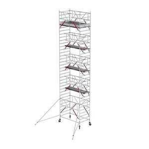 MAANDDEAL: Altrex Rolsteiger RS TOWER 52-S met Safe-Quick® 2 Guardrail – 135x245 11,2m werkhoogte