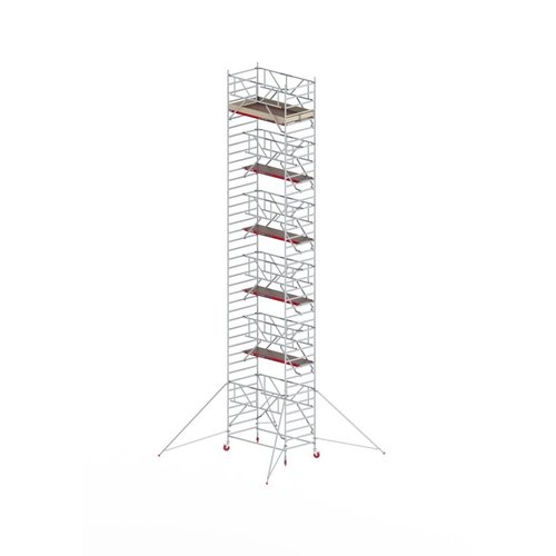 Rolsteiger RS TOWER 42-S met Safe-Quick 2 Guardrail – 135x245 13,2m werkhoogte Altrex Rolsteiger RS TOWER 42-S met Safe-Quick 2 Guardrail – 135x245 13,2m werkhoogte