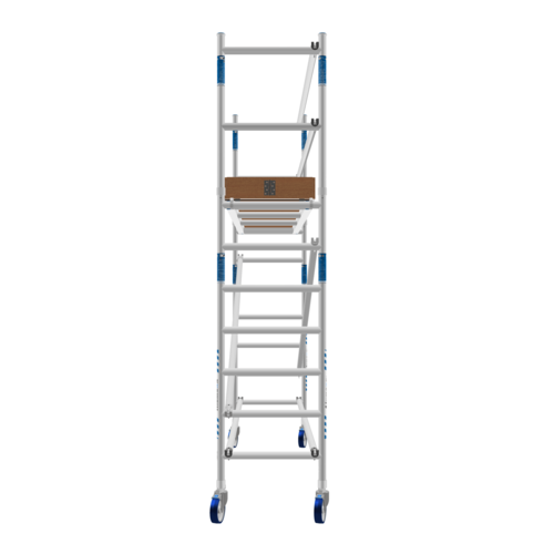 Rolsteiger Alumexx Basic 75 x 190  x 4.20m werkhoogte met carbon platformen Alumexx Rolsteiger Alumexx Basic 75 x 190  x 4.20m werkhoogte met carbon platformen
