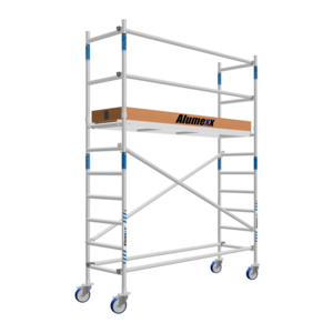 Alumexx Rolsteiger Alumexx Basic 75 x 250  x 4.20m werkhoogte met carbon platformen Rolsteiger Alumexx Basic 75 x 250  x 4.20m werkhoogte met carbon platformen