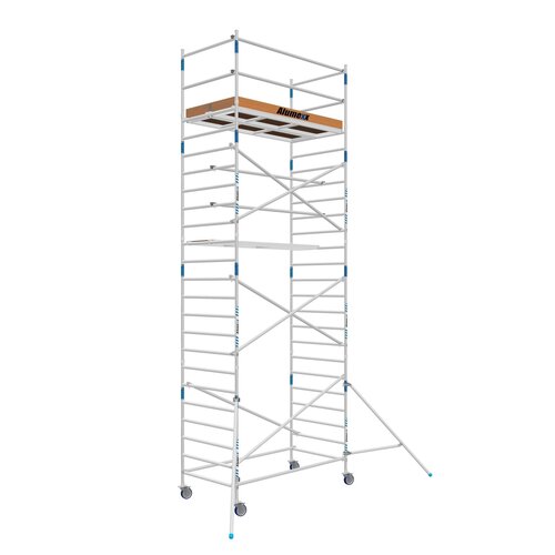 Rolsteiger Alumexx Basic 90 x 190 x 8.20m werkhoogte met carbon platformen Alumexx Rolsteiger Alumexx Basic 90 x 190 x 8.20m werkhoogte met carbon platformen