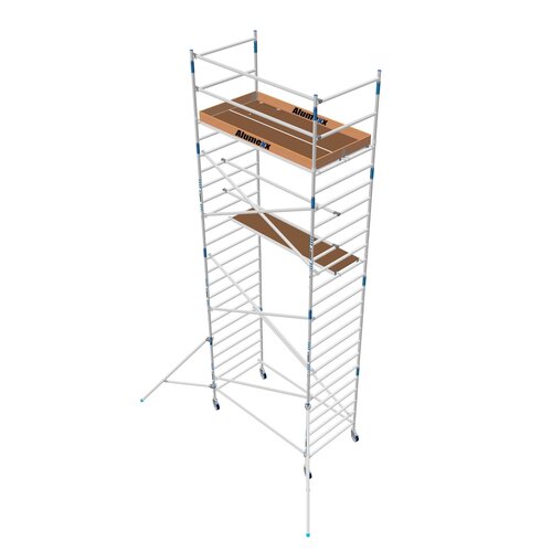Rolsteiger Alumexx Basic 90 x 190 x 8.20m werkhoogte met carbon platformen Alumexx Rolsteiger Alumexx Basic 90 x 190 x 8.20m werkhoogte met carbon platformen