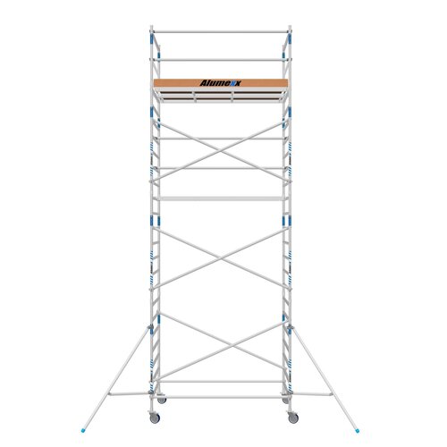 Rolsteiger Alumexx Basic 90 x 190 x 8.20m werkhoogte met carbon platformen Alumexx Rolsteiger Alumexx Basic 90 x 190 x 8.20m werkhoogte met carbon platformen