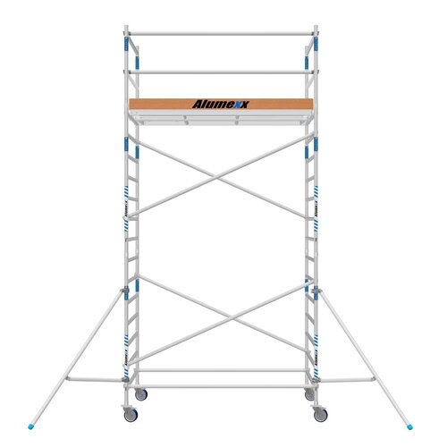 Rolsteiger Alumexx Basic 135 x 250 x 6.20m werkhoogte met carbon platformen Alumexx Rolsteiger Alumexx Basic 135 x 250 x 6.20m werkhoogte met carbon platformen