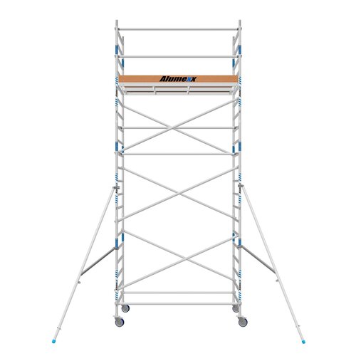 Rolsteiger Alumexx Basic 135 x 250 x 7.20m werkhoogte met carbon platformen Alumexx Rolsteiger Alumexx Basic 135 x 250 x 7.20m werkhoogte met carbon platformen