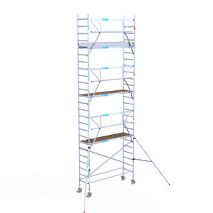 Euroscaffold Euroscaffold Euro 75x250x8,2m werkhoogte enkele voorloopleuning Euroscaffold Euro 75x250x8,2m werkhoogte enkele voorloopleuning