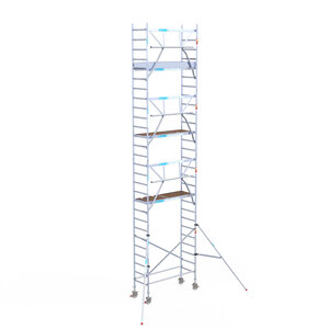 Euroscaffold Euroscaffold Euro 75x190x9,2m werkhoogte enkele voorloopleuning Euroscaffold Euro 75x190x9,2m werkhoogte enkele voorloopleuning