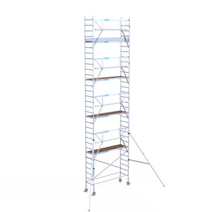 Euroscaffold Euroscaffold Euro 75x250x10,2m werkhoogte enkele voorloopleuning Euroscaffold Euro 75x250x10,2m werkhoogte enkele voorloopleuning
