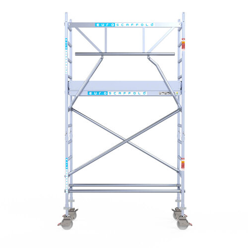 Euroscaffold Euro 75x190x4,2m werkhoogte carbon vloer enkele voorloopleuning Euroscaffold Euroscaffold Euro 75x190x4,2m werkhoogte carbon vloer enkele voorloopleuning