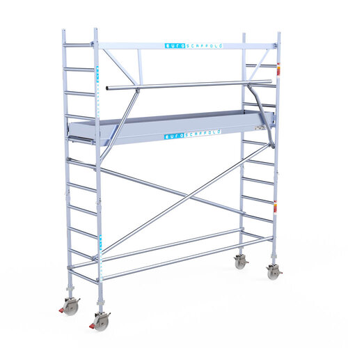Euroscaffold Euro 75x305x4,2m werkhoogte carbon vloer enkele voorloopleuning Euroscaffold Euroscaffold Euro 75x305x4,2m werkhoogte carbon vloer enkele voorloopleuning