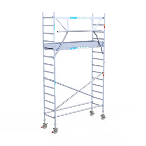 Euroscaffold Euroscaffold Euro 75x250x5,2m werkhoogte carbon vloer enkele voorloopleuning Euroscaffold Euro 75x250x5,2m werkhoogte carbon vloer enkele voorloopleuning