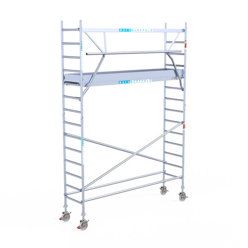 Euroscaffold Euro 75x305x5,2m werkhoogte carbon vloer enkele voorloopleuning Euroscaffold Euroscaffold Euro 75x305x5,2m werkhoogte carbon vloer enkele voorloopleuning