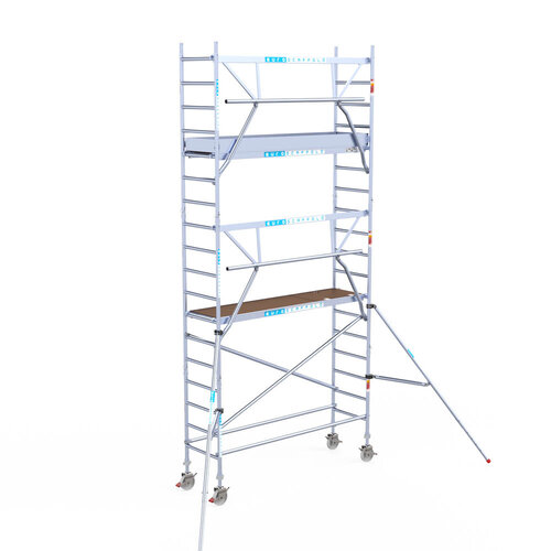 Euroscaffold Euro 75x250x6,2m werkhoogte carbon vloer enkele voorloopleuning Euroscaffold Euroscaffold Euro 75x250x6,2m werkhoogte carbon vloer enkele voorloopleuning