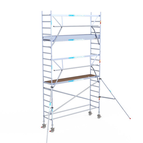Euroscaffold Euro 75x305x6,2m werkhoogte carbon vloer enkele voorloopleuning Euroscaffold Euroscaffold Euro 75x305x6,2m werkhoogte carbon vloer enkele voorloopleuning