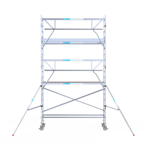 Euroscaffold Euro 75x305x6,2m werkhoogte carbon vloer enkele voorloopleuning Euroscaffold Euroscaffold Euro 75x305x6,2m werkhoogte carbon vloer enkele voorloopleuning