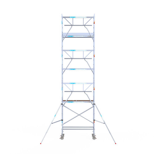 Euroscaffold Euroscaffold Euro 75x190x8,2m werkhoogte carbon vloer enkele voorloopleuning