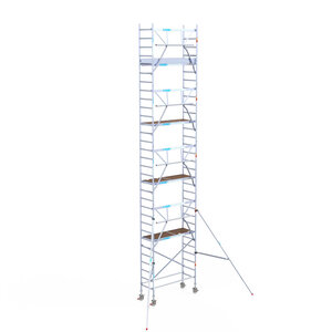 Euroscaffold Euroscaffold Euro 75x190x10,2m werkhoogte carbon vloer enkele voorloopleuning Euroscaffold Euro 75x190x10,2m werkhoogte carbon vloer enkele voorloopleuning