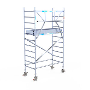Euroscaffold Euroscaffold Euro 90x190x4,2m werkhoogte enkele voorloopleuning Euroscaffold Euro 90x190x4,2m werkhoogte enkele voorloopleuning
