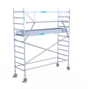 Euroscaffold Euroscaffold Euro 90x305x4,2m werkhoogte enkele voorloopleuning Euroscaffold Euro 90x305x4,2m werkhoogte enkele voorloopleuning