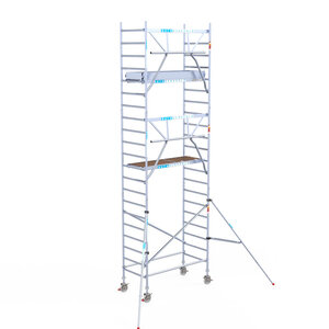 Euroscaffold Euroscaffold Euro 90x190x7,2m werkhoogte enkele voorloopleuning Euroscaffold Euro 90x190x7,2m werkhoogte enkele voorloopleuning