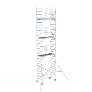 Euroscaffold Euroscaffold Euro 90x190x9,2m werkhoogte enkele voorloopleuning Euroscaffold Euro 90x190x9,2m werkhoogte enkele voorloopleuning