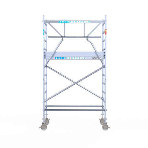 Euroscaffold Euro 90x190x4,2m werkhoogte carbon vloer enkele voorloopleuning Euroscaffold Euroscaffold Euro 90x190x4,2m werkhoogte carbon vloer enkele voorloopleuning