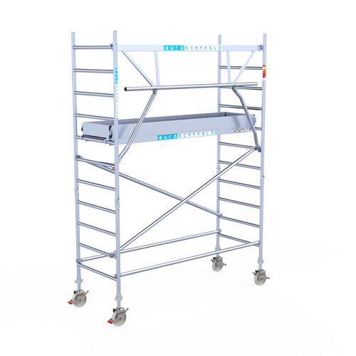 Euroscaffold Euro 90x250x4,2m werkhoogte carbon vloer enkele voorloopleuning Euroscaffold Euroscaffold Euro 90x250x4,2m werkhoogte carbon vloer enkele voorloopleuning
