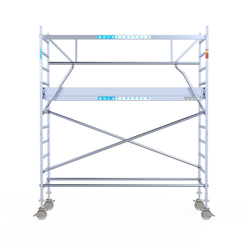 Euroscaffold Euro 90x305x4,2m werkhoogte carbon vloer enkele voorloopleuning Euroscaffold Euroscaffold Euro 90x305x4,2m werkhoogte carbon vloer enkele voorloopleuning