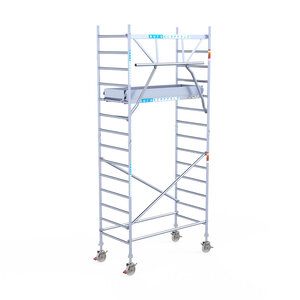 Euroscaffold Euroscaffold Euro 90x190x5,2m werkhoogte carbon vloer enkele voorloopleuning Euroscaffold Euro 90x190x5,2m werkhoogte carbon vloer enkele voorloopleuning
