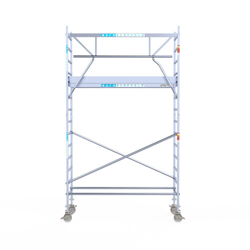 Euroscaffold Euro 90x250x5,2m werkhoogte carbon vloer enkele voorloopleuning Euroscaffold Euroscaffold Euro 90x250x5,2m werkhoogte carbon vloer enkele voorloopleuning