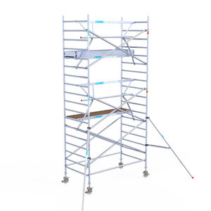 Euroscaffold Euroscaffold Euro 135x250x6,2m werkhoogte enkele voorloopleuning Euroscaffold Euro 135x250x6,2m werkhoogte enkele voorloopleuning