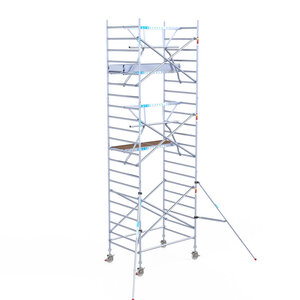 Euroscaffold Euroscaffold Euro 135x190x7,2m werkhoogte enkele voorloopleuning Euroscaffold Euro 135x190x7,2m werkhoogte enkele voorloopleuning