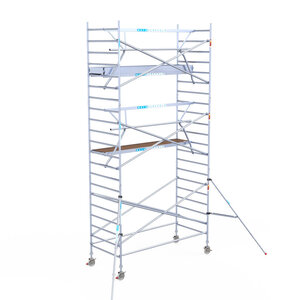 Euroscaffold Euroscaffold Euro 135x305x7,2m werkhoogte enkele voorloopleuning Euroscaffold Euro 135x305x7,2m werkhoogte enkele voorloopleuning
