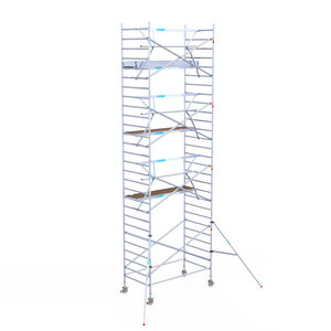 Euroscaffold Euroscaffold Euro 135x250x9,2m werkhoogte enkele voorloopleuning Euroscaffold Euro 135x250x9,2m werkhoogte enkele voorloopleuning