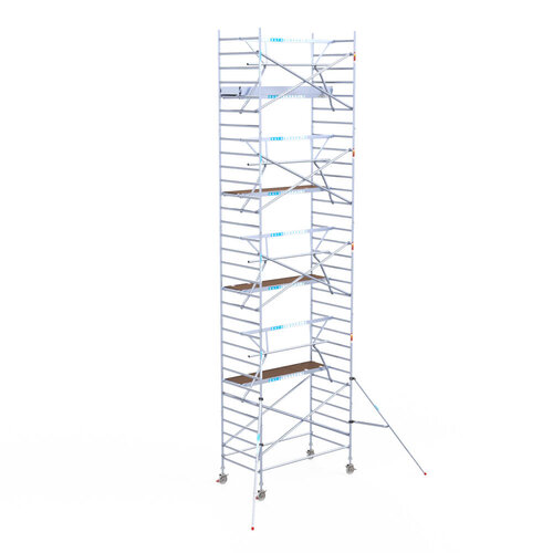 Euroscaffold Euro 135x250x10,2m werkhoogte enkele voorloopleuning Euroscaffold Euroscaffold Euro 135x250x10,2m werkhoogte enkele voorloopleuning