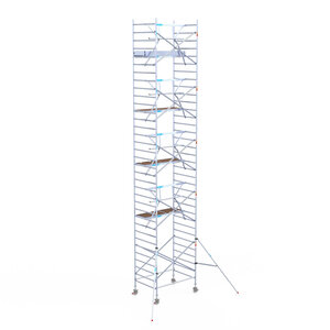 Euroscaffold Euroscaffold Euro 135x190x11,2m werkhoogte enkele voorloopleuning Euroscaffold Euro 135x190x11,2m werkhoogte enkele voorloopleuning