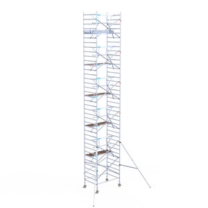 Euroscaffold Euroscaffold Euro 135x190x12,2m werkhoogte enkele voorloopleuning Euroscaffold Euro 135x190x12,2m werkhoogte enkele voorloopleuning