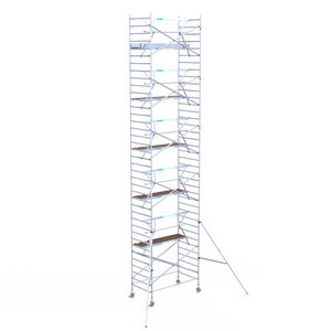 Euroscaffold Euroscaffold Euro 135x250x12,2m werkhoogte enkele voorloopleuning Euroscaffold Euro 135x250x12,2m werkhoogte enkele voorloopleuning