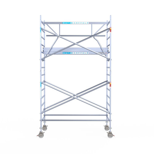 Euroscaffold Euro 135x250x5,2m werkhoogte carbon vloer enkele voorloopleuning Euroscaffold Euroscaffold Euro 135x250x5,2m werkhoogte carbon vloer enkele voorloopleuning