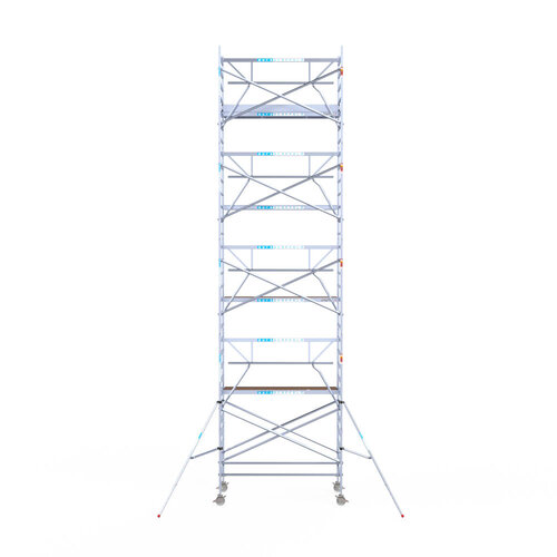 Euroscaffold Euro 135x250x10,2m werkhoogte carbon vloer enkele voorloopleuning Euroscaffold Euroscaffold Euro 135x250x10,2m werkhoogte carbon vloer enkele voorloopleuning