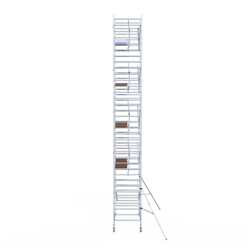 Euroscaffold Euroscaffold Euro 135x250x11,2m werkhoogte carbon vloer enkele voorloopleuning