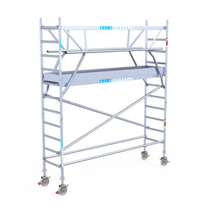 Euroscaffold Euroscaffold Euro 75x305x4,2m werkhoogte carbon vloer dubbele voorloopleuning Euroscaffold Euro 75x305x4,2m werkhoogte carbon vloer dubbele voorloopleuning