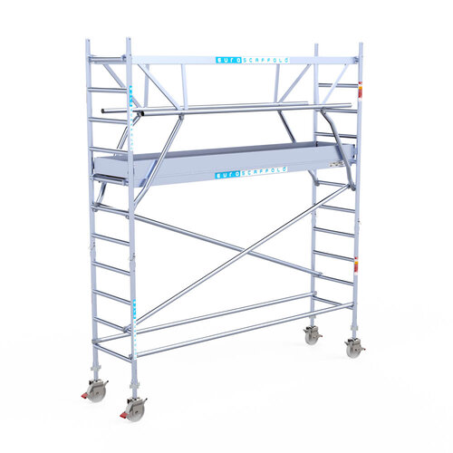 Euroscaffold Euro 75x305x4,2m werkhoogte carbon vloer dubbele voorloopleuning Euroscaffold Euroscaffold Euro 75x305x4,2m werkhoogte carbon vloer dubbele voorloopleuning