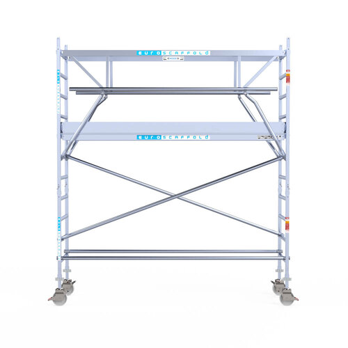 Euroscaffold Euro 75x305x4,2m werkhoogte carbon vloer dubbele voorloopleuning Euroscaffold Euroscaffold Euro 75x305x4,2m werkhoogte carbon vloer dubbele voorloopleuning