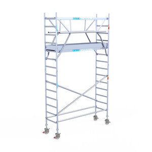 Euroscaffold Euroscaffold Euro 75x250x5,2m werkhoogte carbon vloer dubbele voorloopleuning Euroscaffold Euro 75x250x5,2m werkhoogte carbon vloer dubbele voorloopleuning