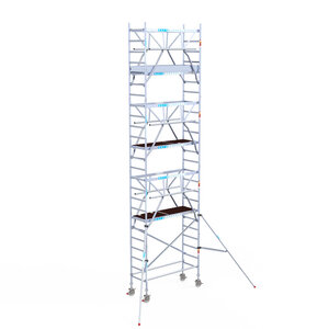 Euroscaffold Euroscaffold Euro 75x190x8,2m werkhoogte carbon vloer dubbele voorloopleuning Euroscaffold Euro 75x190x8,2m werkhoogte carbon vloer dubbele voorloopleuning