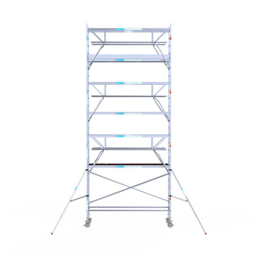 Euroscaffold Euro 75x305x8,2m werkhoogte carbon vloer dubbele voorloopleuning Euroscaffold Euroscaffold Euro 75x305x8,2m werkhoogte carbon vloer dubbele voorloopleuning