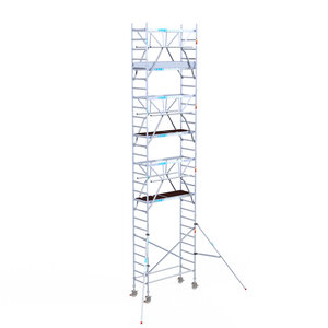 Euroscaffold Euroscaffold Euro 75x190x9,2m werkhoogte carbon vloer dubbele voorloopleuning Euroscaffold Euro 75x190x9,2m werkhoogte carbon vloer dubbele voorloopleuning